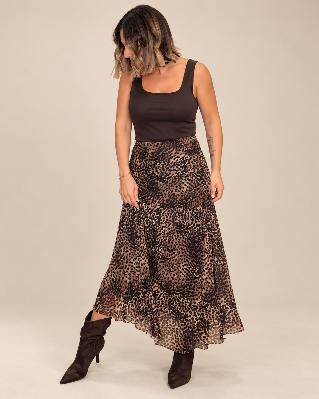 Falda Tull Print