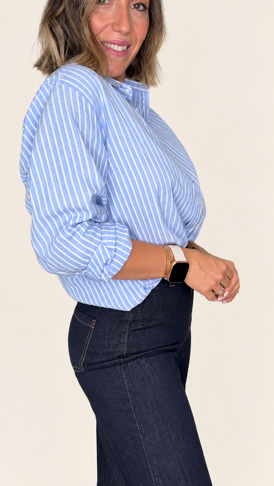 Camisa Oxford Rayas